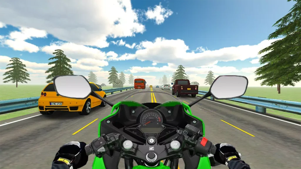 vr游戏网站 - 极速摩托Highway Traffic Bike Racer 3D
